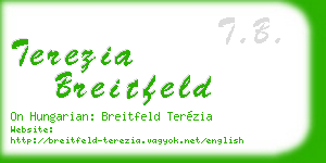 terezia breitfeld business card